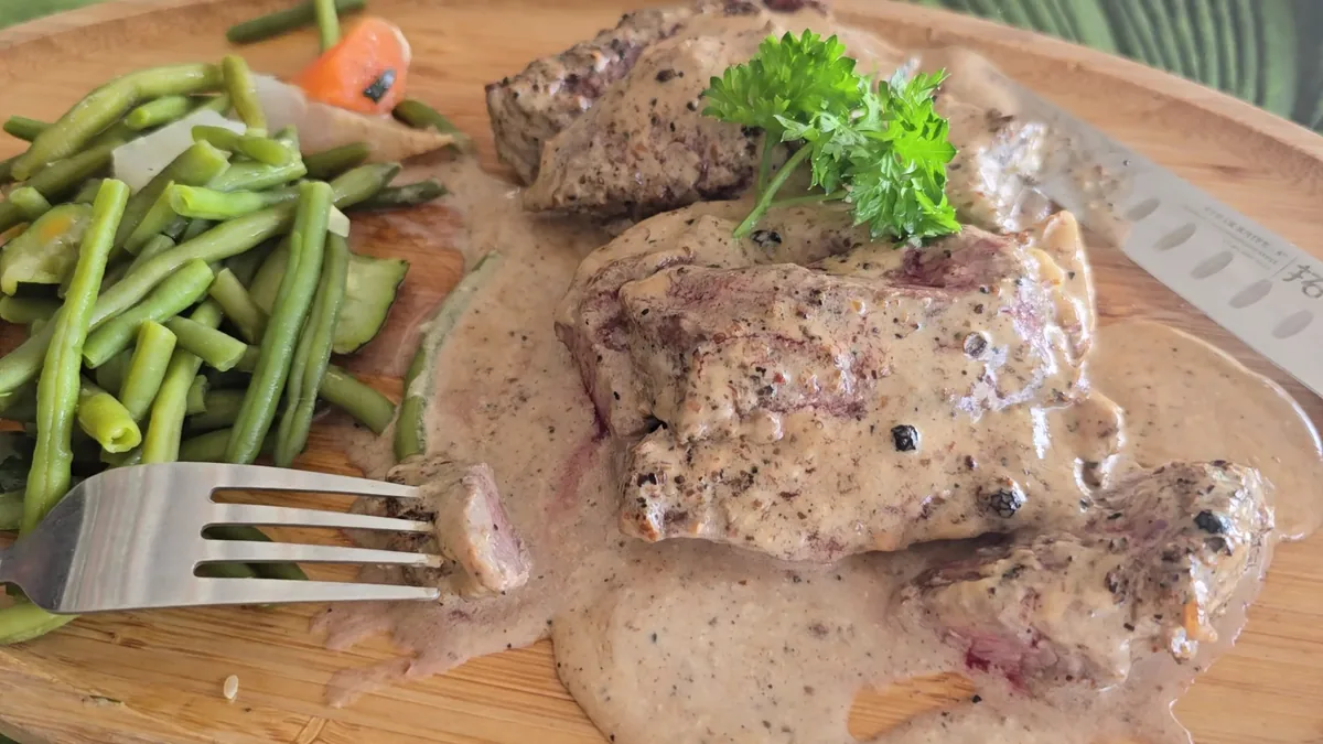 Filet de bœuf sauce poivre